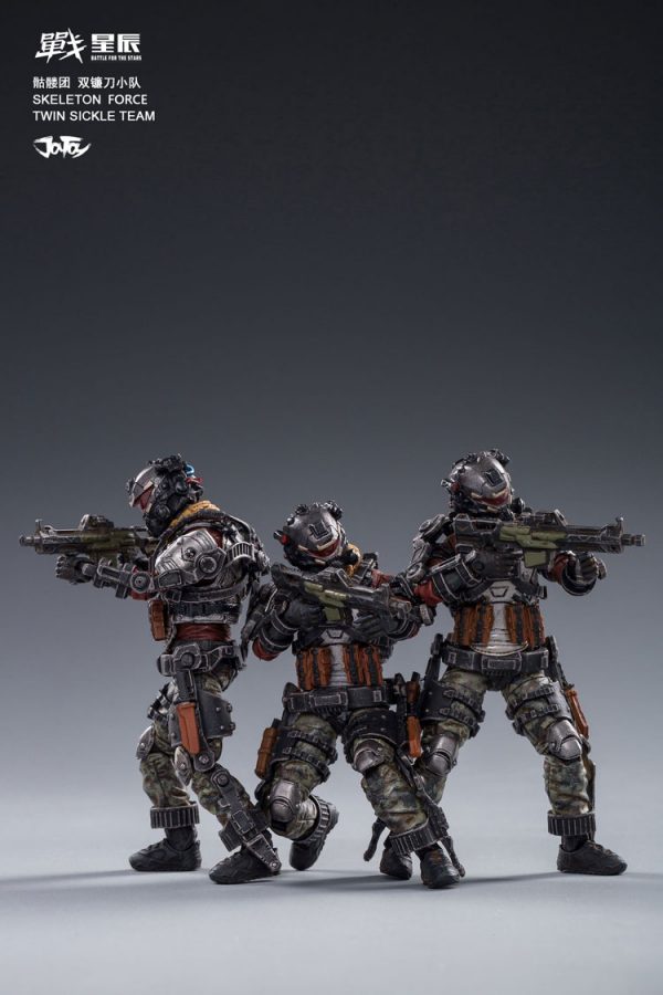 JoyToy Skeleton Forces Twin Sickle Team Squad Mechanical Collection Action Figure Robot Model Miniature