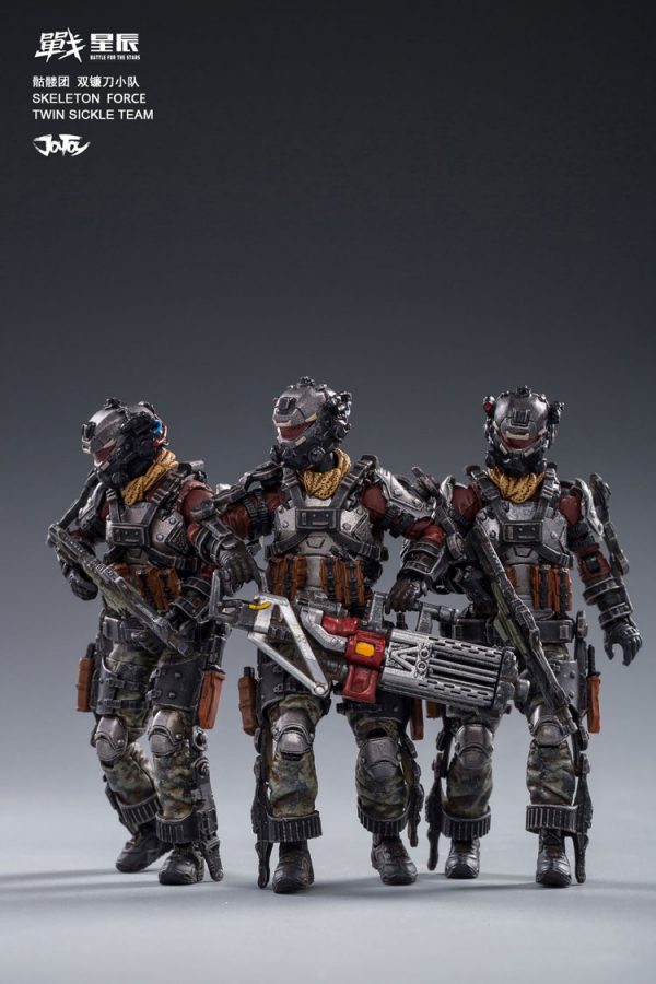 JoyToy Skeleton Forces Twin Sickle Team Squad Mechanical Collection Action Figure Robot Model Miniature