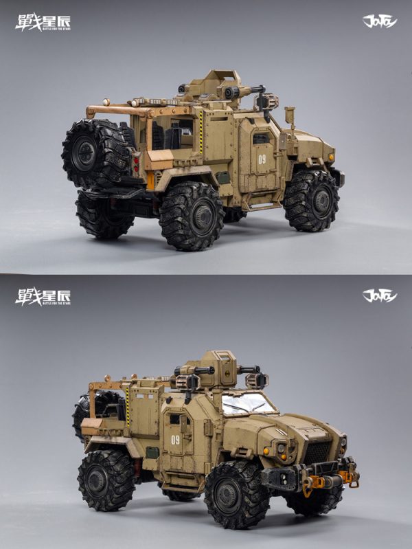 JoyToy Action Figure 20cm Scale 1/18 Crazy Reload SUV Army Vehicle Model Mechanical Collection Miniature