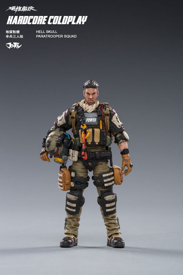 JoyToy Hardcore Coldplay Hell Skull Paratrooper Squad Scale 1/18 Action Figure Mechanical Collection Robot Miniature Model