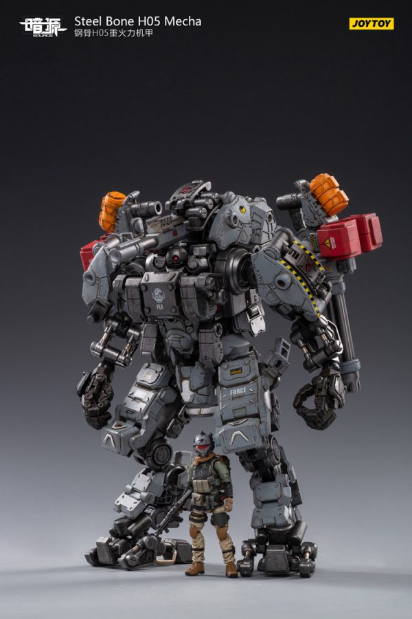 JoyToy Actionfigur 23 cm Maßstab 1/25 Dark Source Steelbone Armor H05 Firepower mit Pilot Mechanical Collection Army Model Miniatur