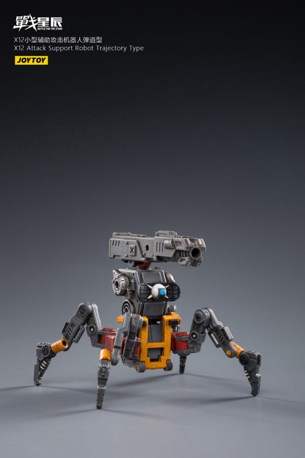 JoyToy Action Figure 8cm Scale 1/18 Battle for the Stars X12 Attack-Support Robot (Trajectory Type) Mechanical Collection Miniature Model