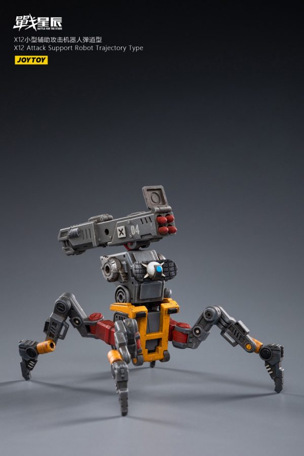 JoyToy Action Figure 8cm Scale 1/18 Battle for the Stars X12 Attack-Support Robot (Trajectory Type) Mechanical Collection Miniature Model