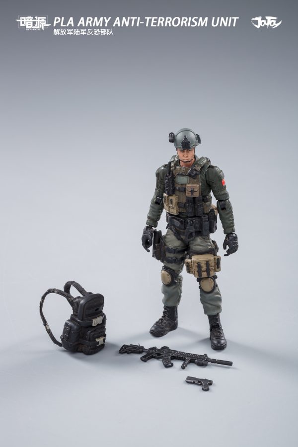 JoyToy Action Figure 10cm Scale 1/18 PLA Army Anti Terrorism Unit Mechanical Collection Squad Troop Army Model Miniature