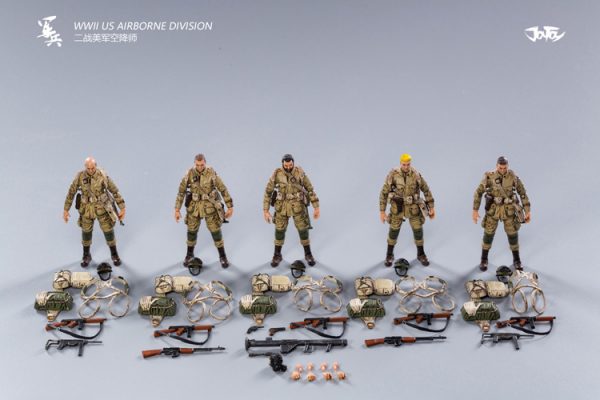 JoyToy Action Figure 10cm Scale 1/18 WWWII US Army Airborne Division Mechanical Collection Squad Troop Army Model Miniature