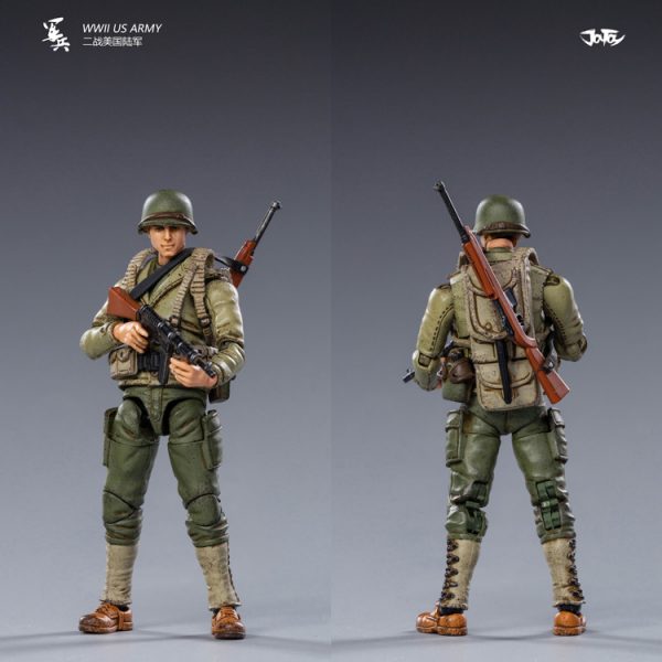 JoyToy Action Figure 10cm Scale 1/18 WWWII US Army Mechanical Collection Squad Troop Army Model Miniature