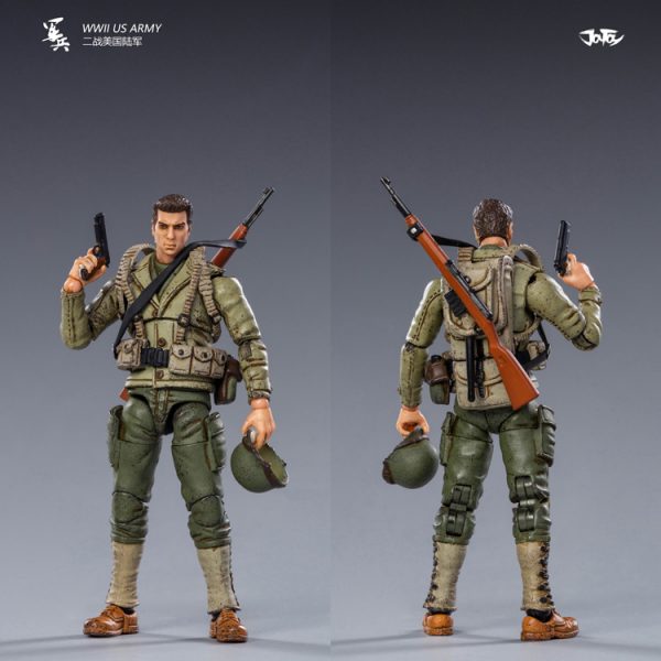 JoyToy Action Figure 10cm Scale 1/18 WWWII US Army Mechanical Collection Squad Troop Army Model Miniature