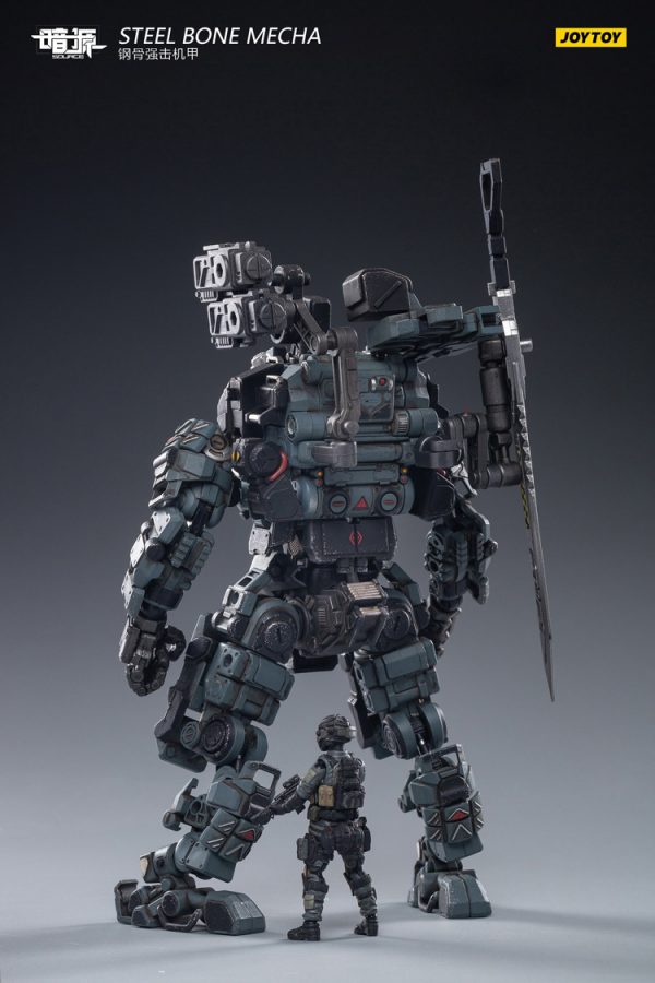 JoyToy Action Figure Dark Source Steel Bone Armor - Grijs met piloot