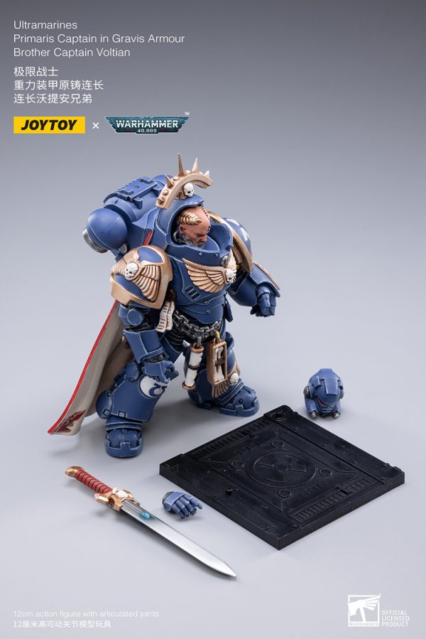 JoyToy Action Figure Warhammer 40K Ultramarines Primaris Librarian