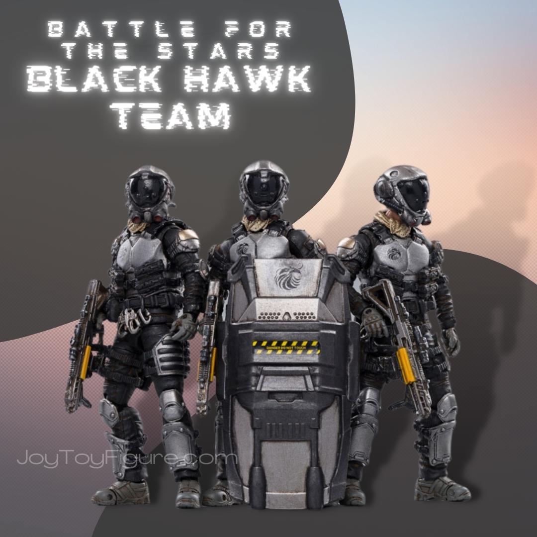 JoyToy Action Figure Battle For The Star 7th Black Hawk Team