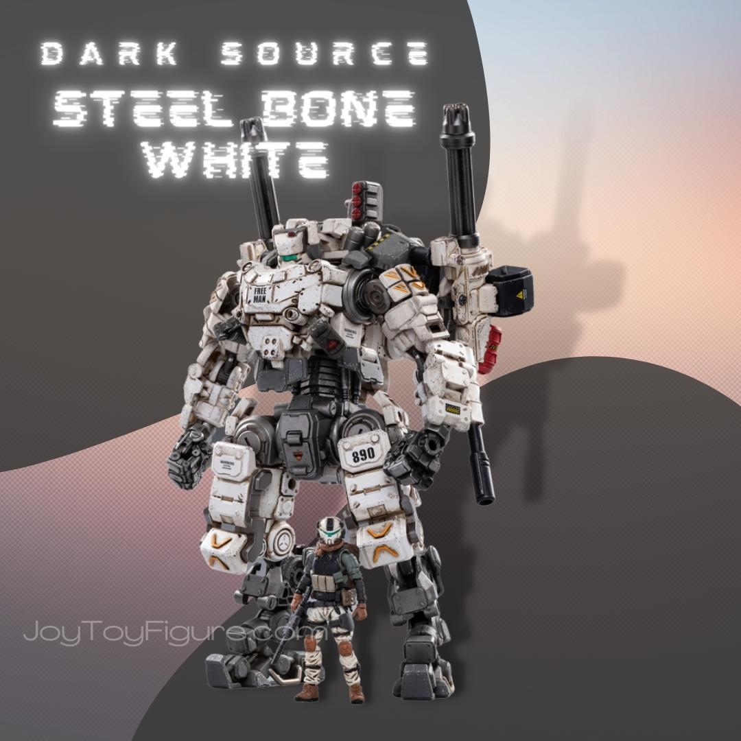 JoyToy Action Figure Dark Source Steel Bone Mecha - White