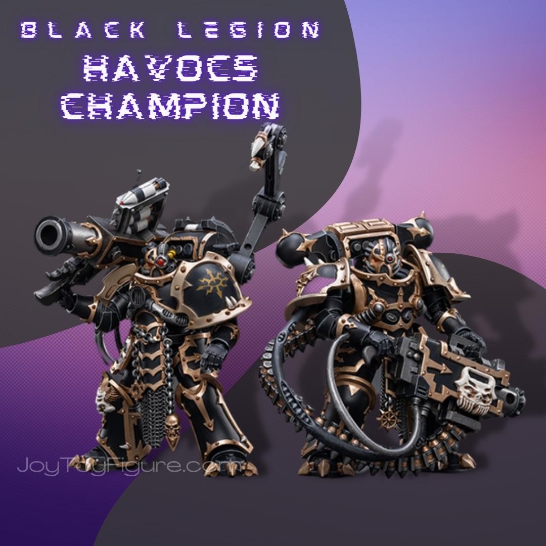 JoyToy Action Figure Warhammer 40K Black Legion Havocs Champion 