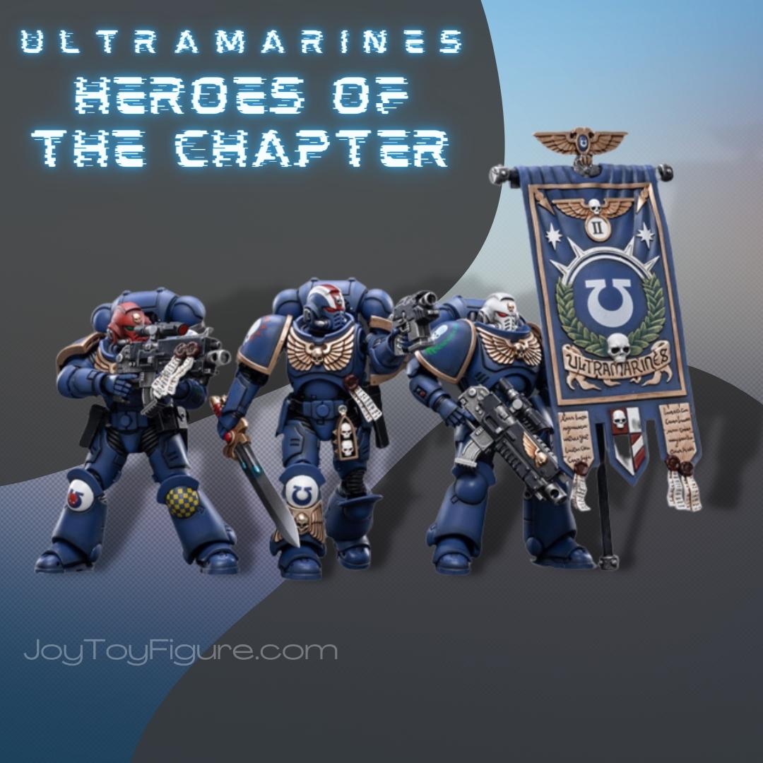 JoyToy Action Figure Warhammer 40K Ultramarines Heroes Of The Chapter Set