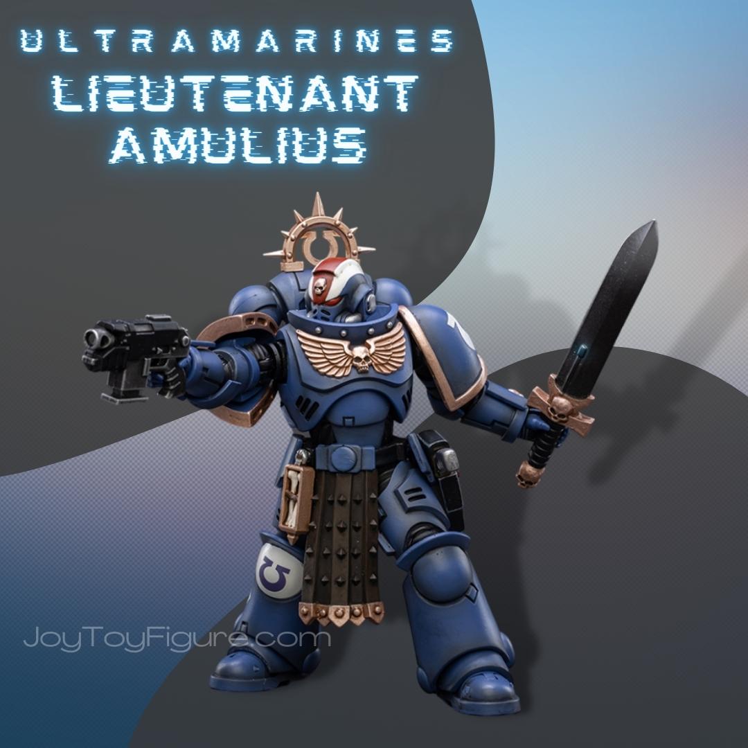 JoyToy Action Figure Warhammer 40K Ultramarines Primaris Lieutenant Amulius