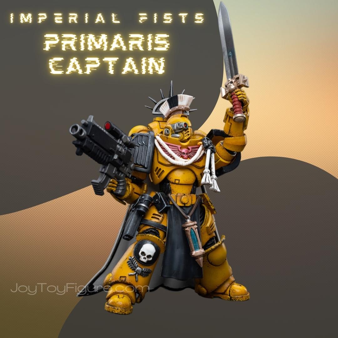 JoyToy Action Figure Warhammer 40K Imperial Fists Primaris Captain