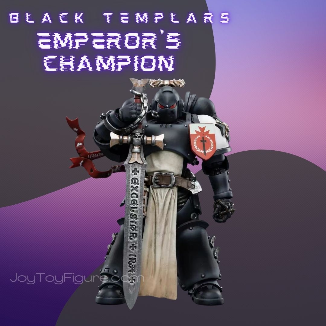 JoyToy Action Figure Warhammer 40K Black Templars Emperor's Champion