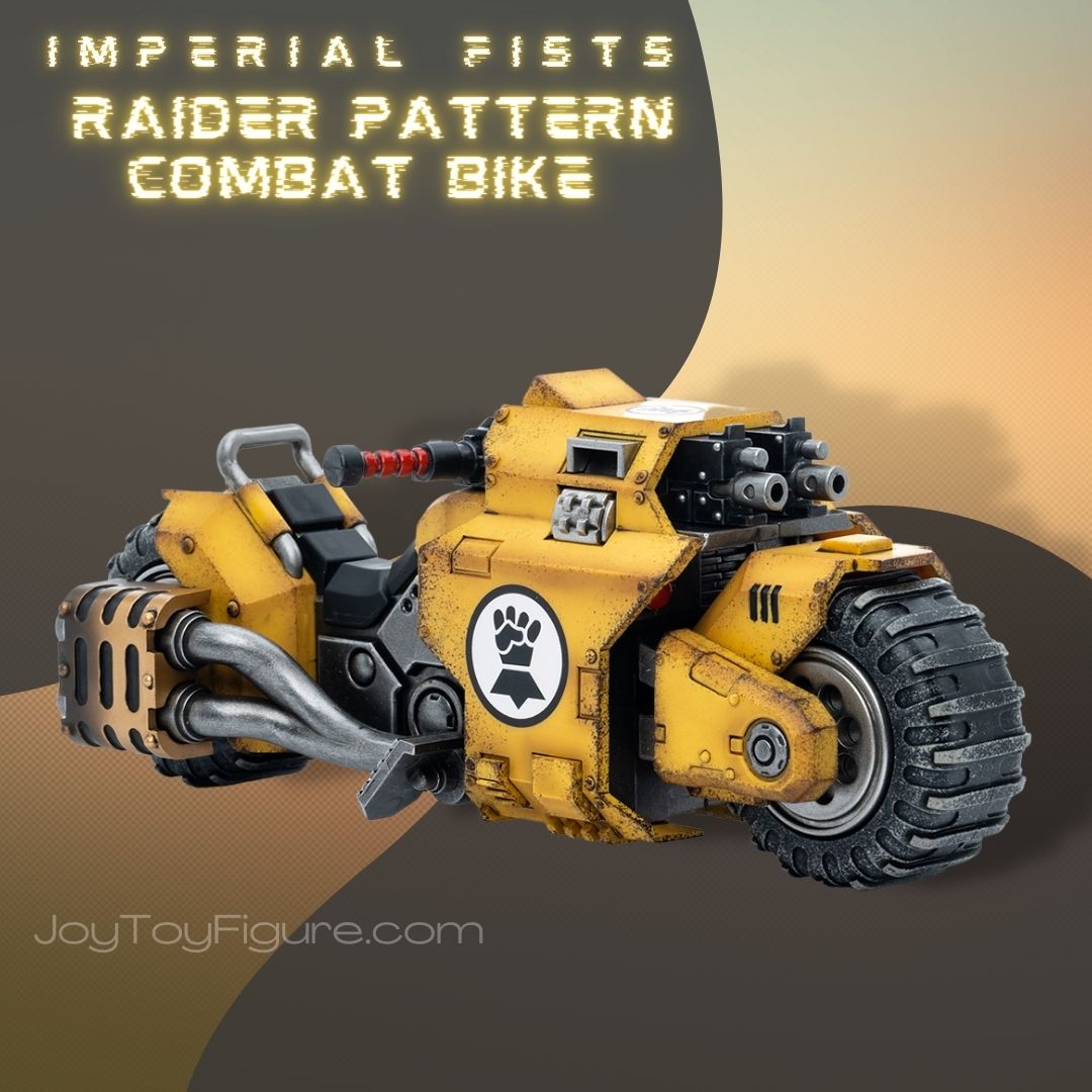 JoyToy Action Figure Warhammer 40K Imperial Fists Raider Pattern Combat Bike - Joytoy Figure