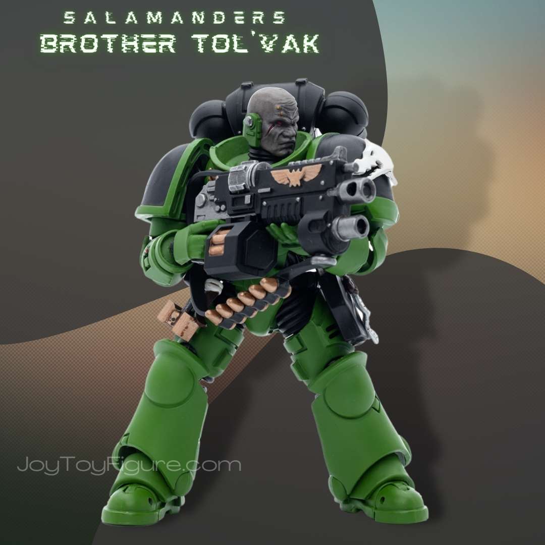 JoyToy Action Figure Warhammer 40K Salamanders Intercessors Brother Tolvak - Joytoy Figure