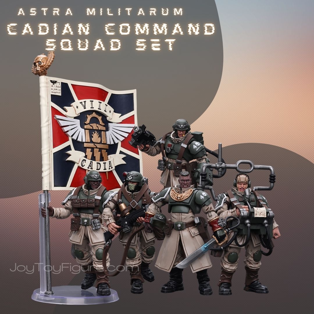 JoyToy Warhammer 40K Astra Militarum Cadian Command Squad Set » Joytoy  Figure
