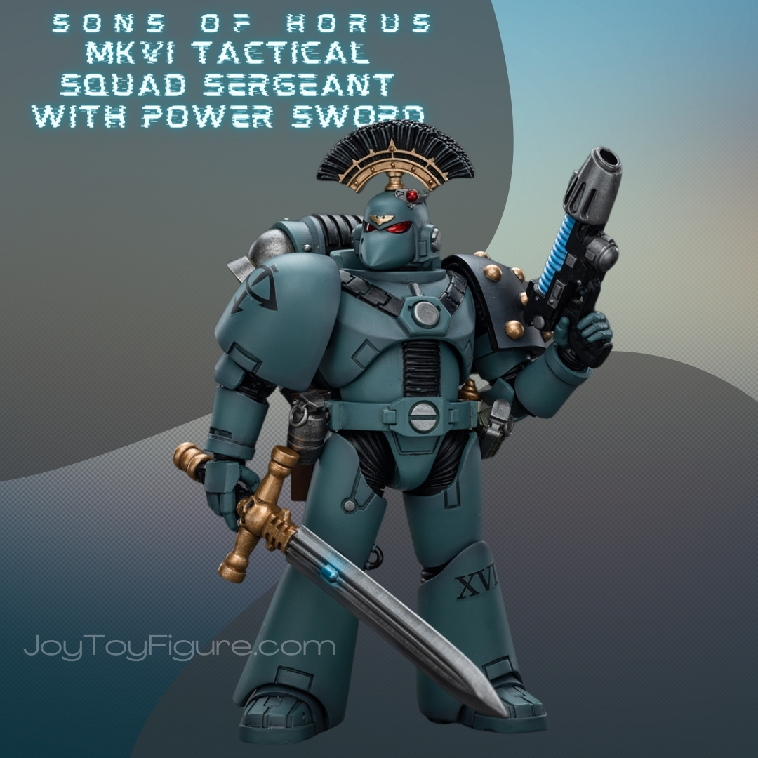 JT9466 Sons of Horus MKVI Tactical Squad Sergeant with Power Sword - Joytoy Figure