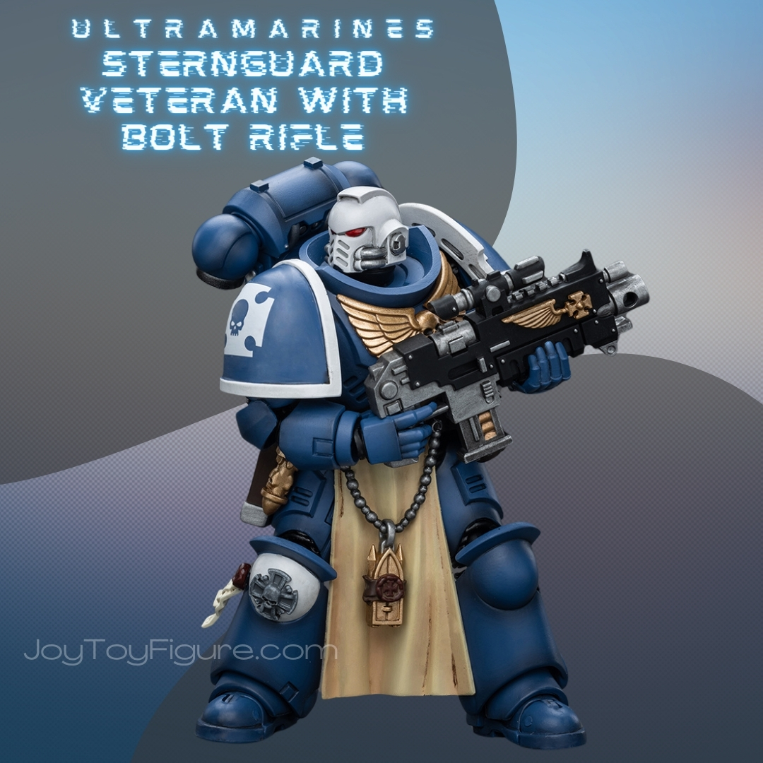 Ultramarines Sternguard Veteran with Bolt Rifle 1 - Joytoy Figure