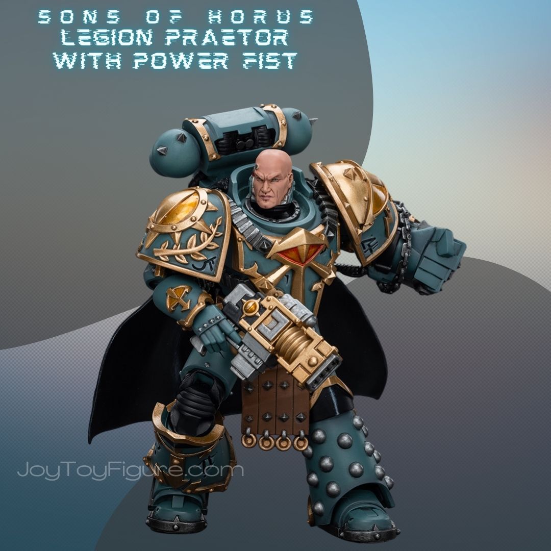 JOYTOY WH40K Sons Of Horus Legion Praetor With Power Fist - Joytoy Figure