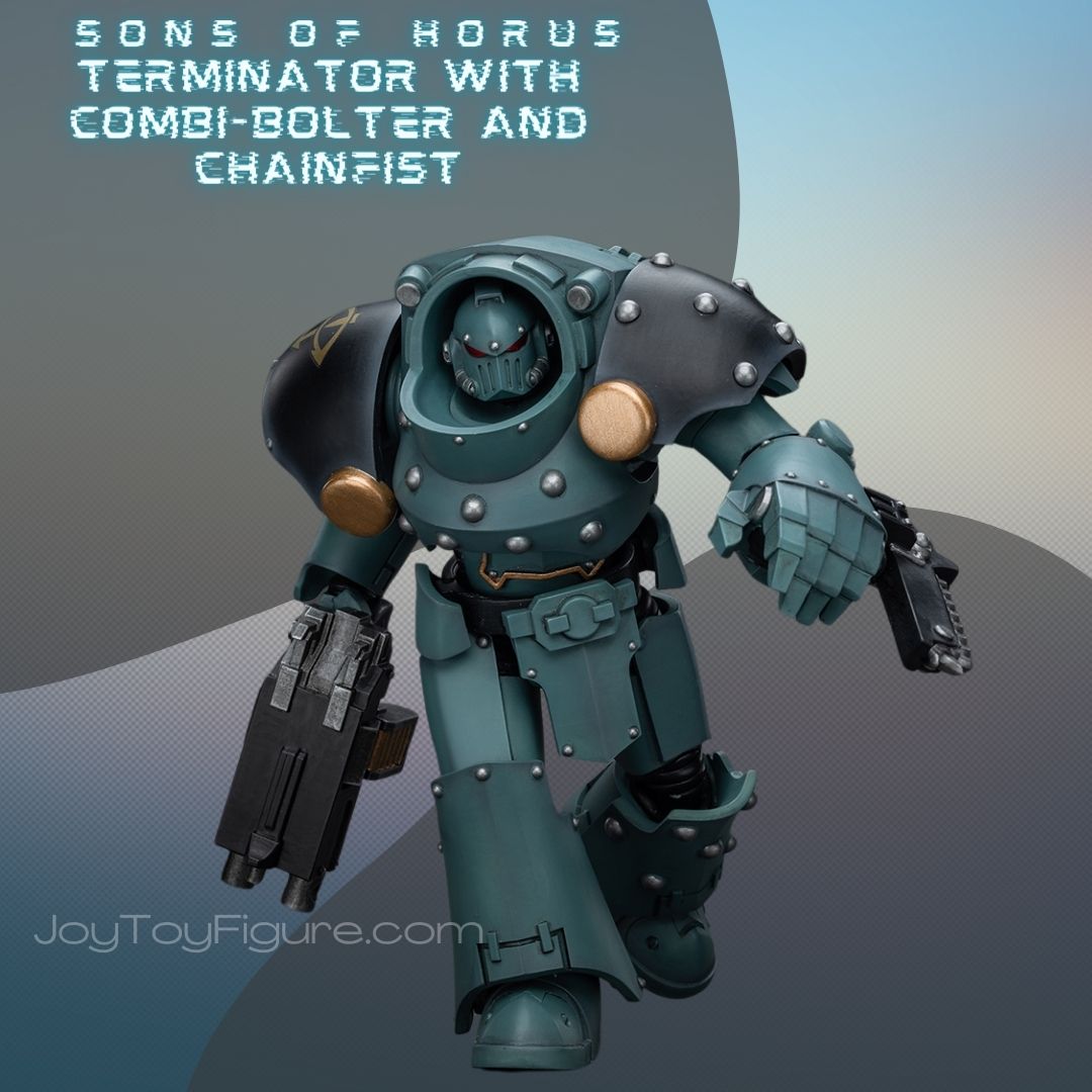 JOYTOY WH40K Sons Of Horus Tartaros Terminator Squad Terminator With Combi Bolter And Chainfist - Joytoy Figure