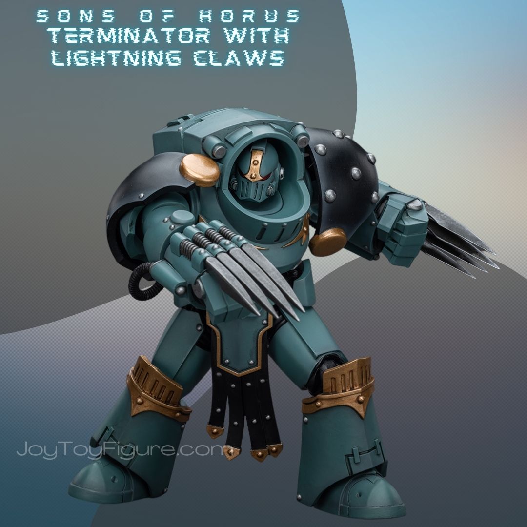 JOYTOY WH40K Sons Of Horus Tartaros Terminator Squad Terminator With Lightning Claws - Joytoy Figure